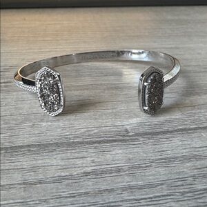 Kendra Scott Silver Bracelet with Black Accents